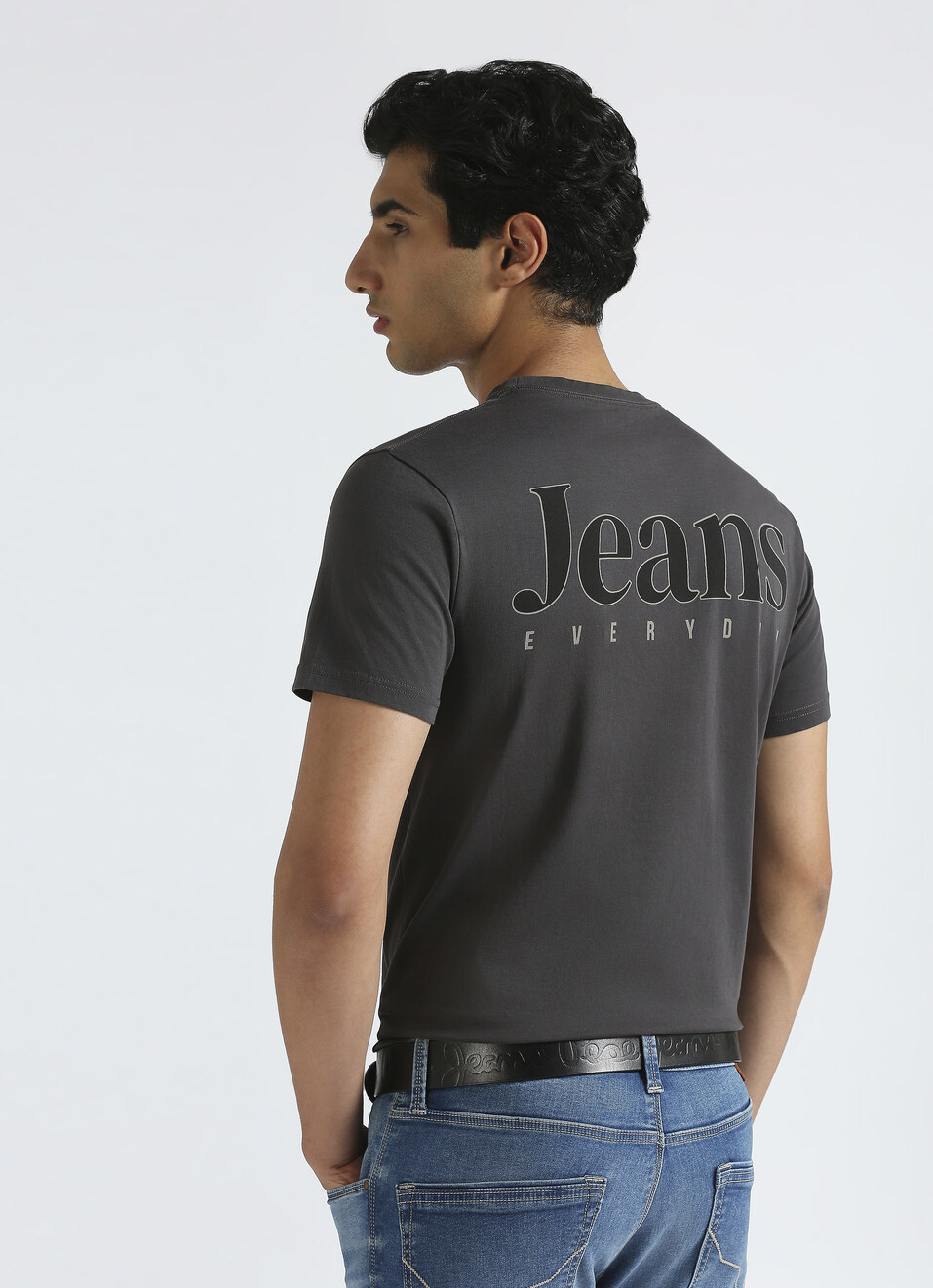 Grey Graphic Print Short Sleeve T-shirt, , large image number 0