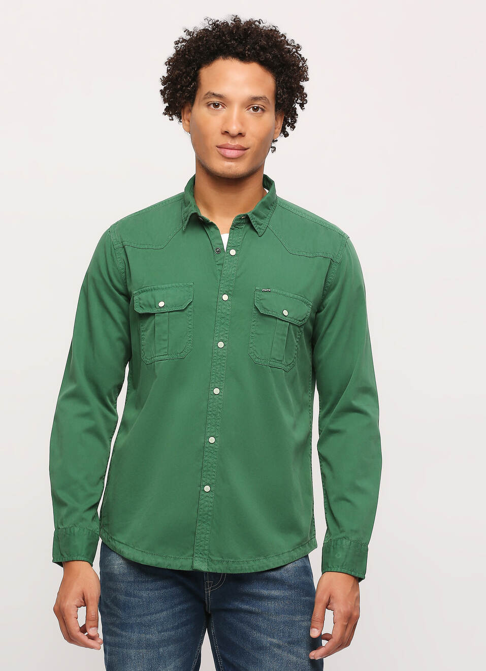 Flap Pocket Full Sleeve Shirt, , large image number 1