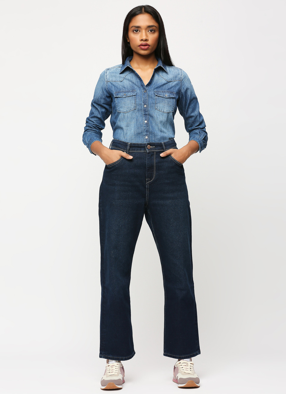 Blue Full Sleeve Denim Shirt, , large image number 6