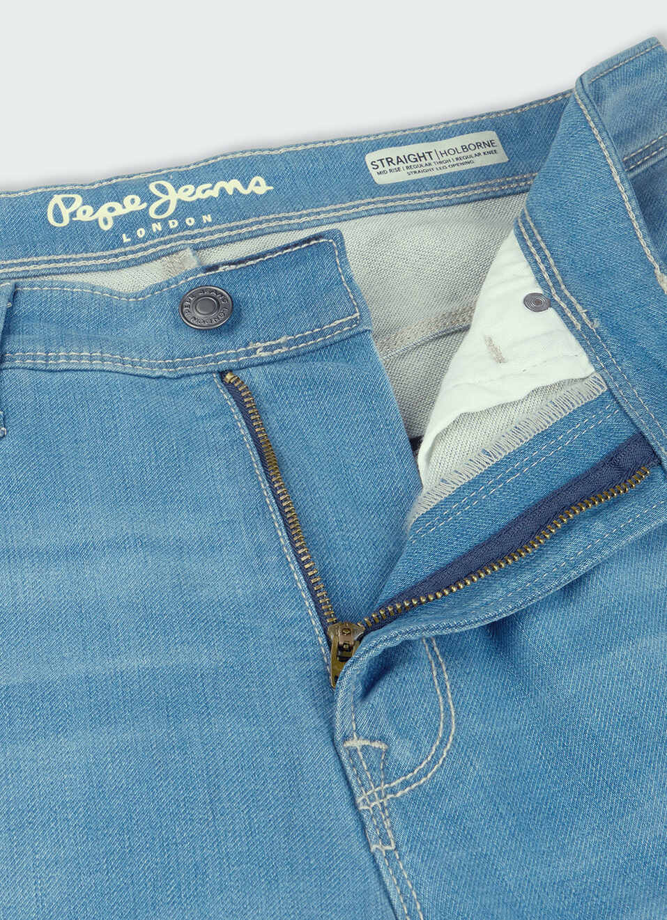 Men Blue Straight Fit Stretchable Jeans, , large image number 6