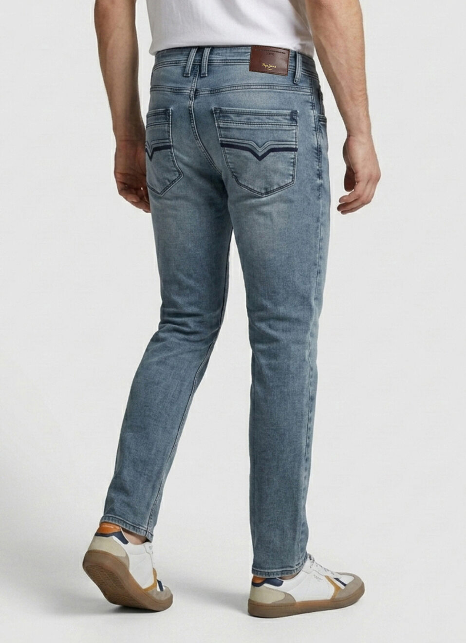 Men Grey Slim Stretchable Jeans, , large image number 3