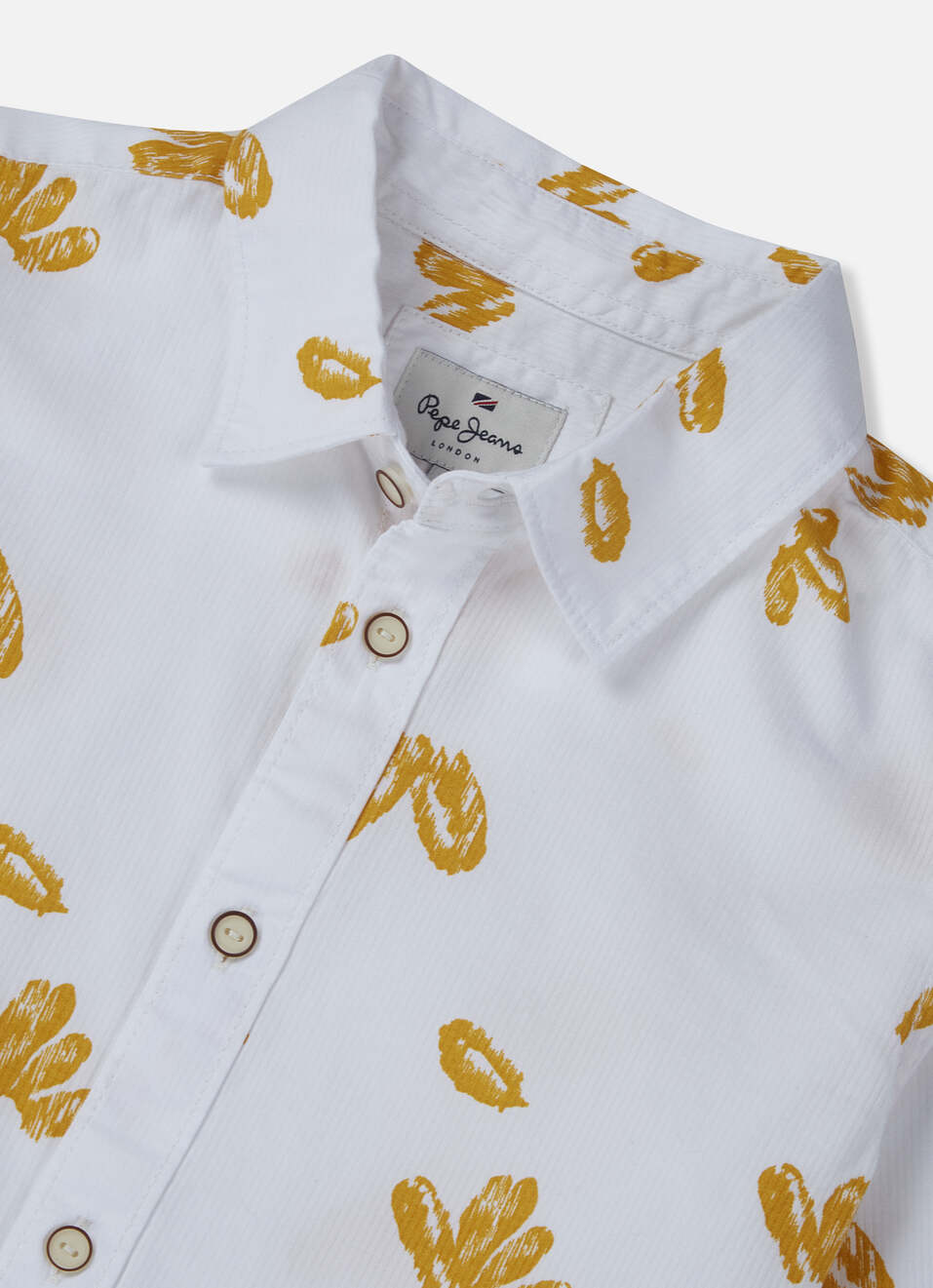 Boys Yellow Aop Full Sleeve Shirt, , large image number 2