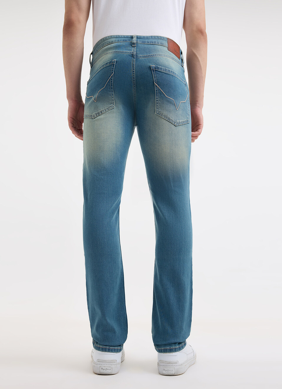 Men Blue Slim Fit Mid Rise Jeans , , large image number 3