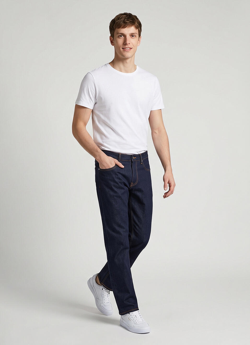 Men Raw Stretchable Bootcut Jeans, , large image number 7