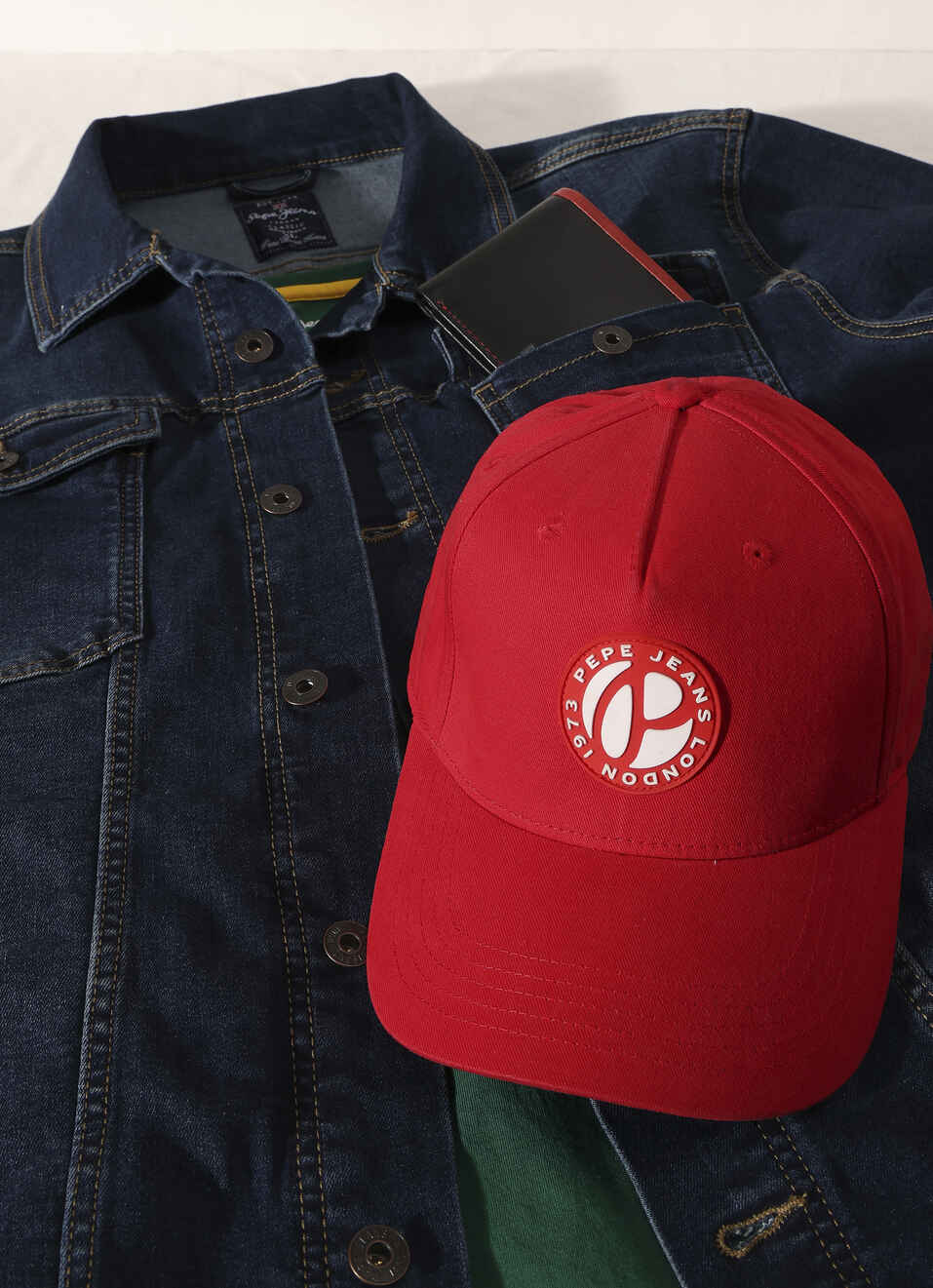 Red Silicon Badge Sports Cap, , large image number 3
