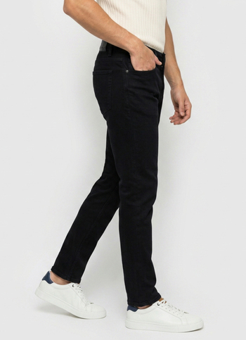Men Black Rise Slim Fit Stretchable Jeans