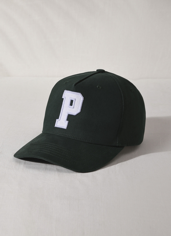Green Embroidered Baseball Cap
