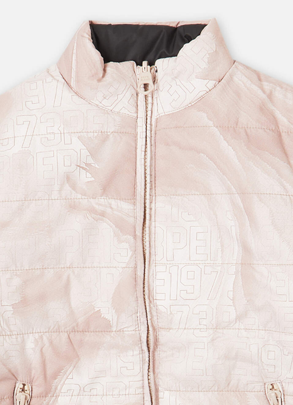 Boys White Printed Full Sleeve Reversible Jacket, , large image number 2