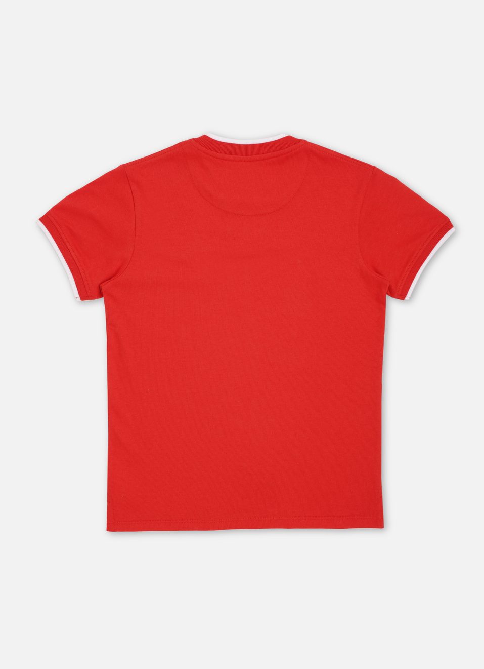 Boys Red Graphic Print Short Sleeve Polo, , large image number 1