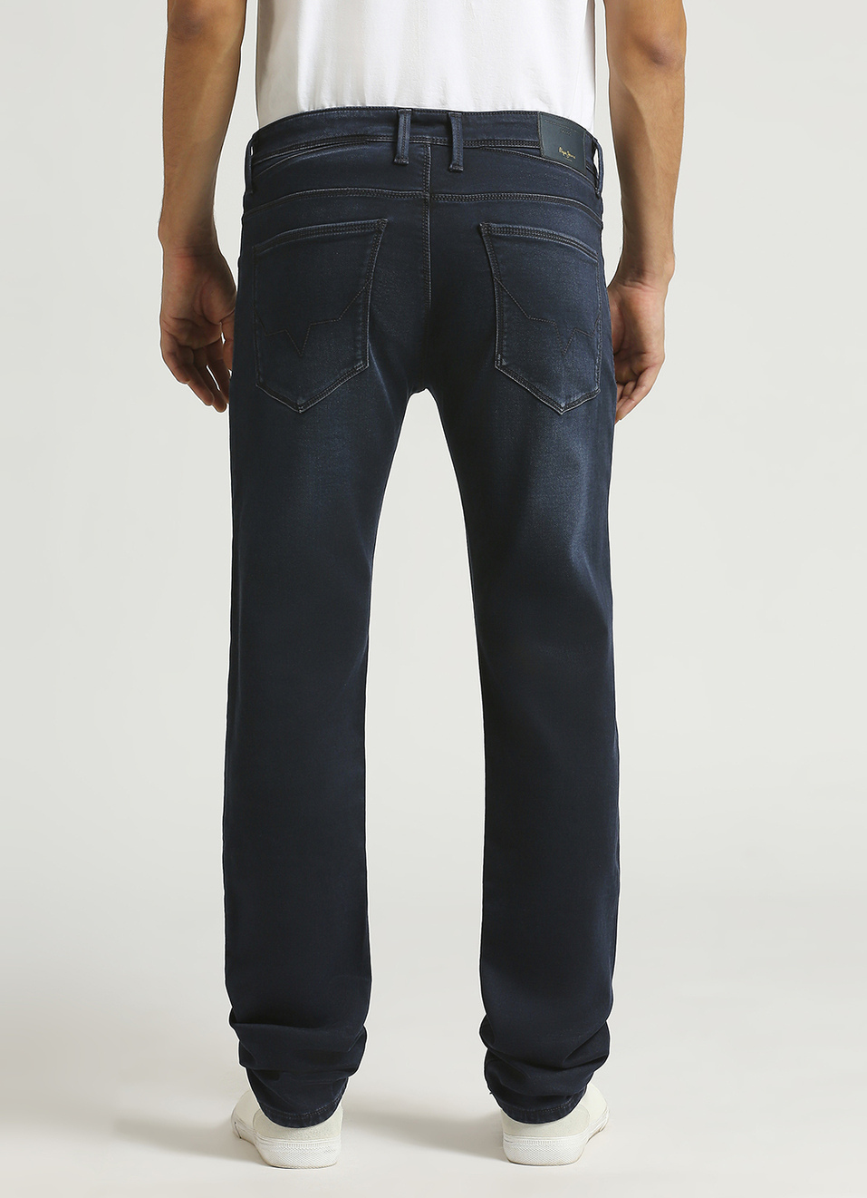 Vapour Dark Blue Mid Rise Slim Fit Jeans, , large image number 3