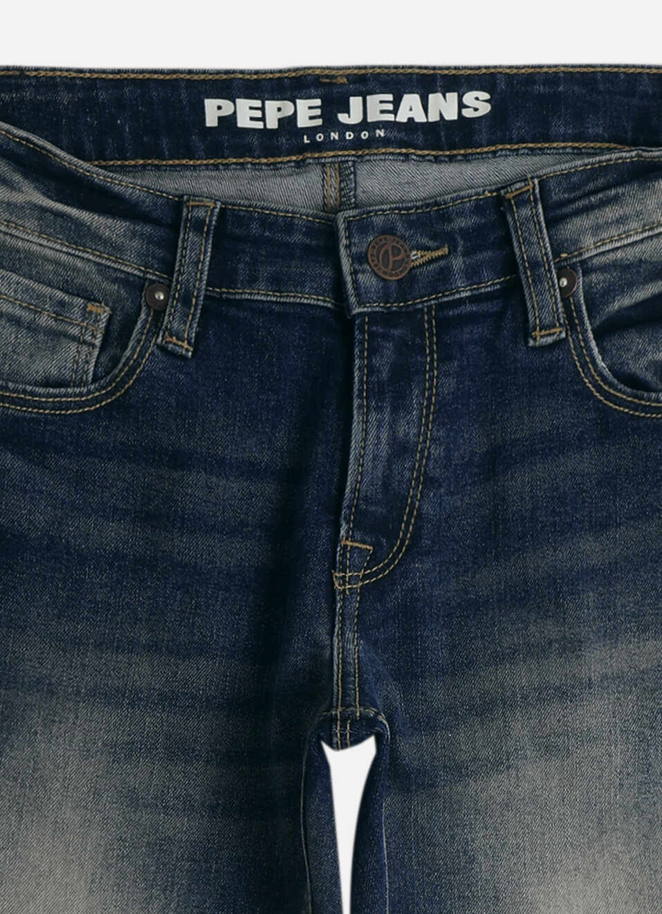 Boys Cash Dark Blue Mid Rise Slim Fit Jeans, , large image number 2