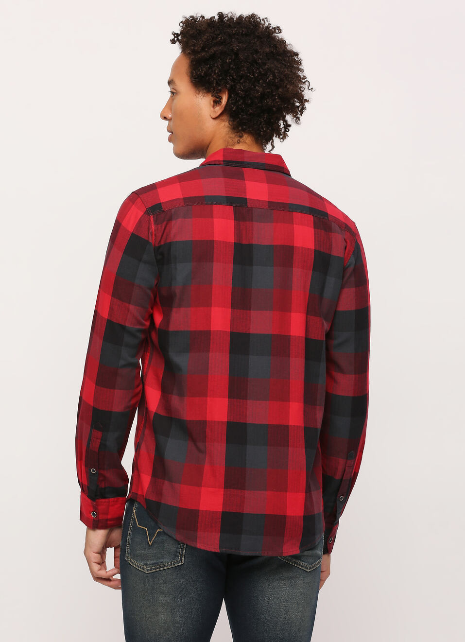 Red Checks Long Sleeve Shirt, , large image number 2