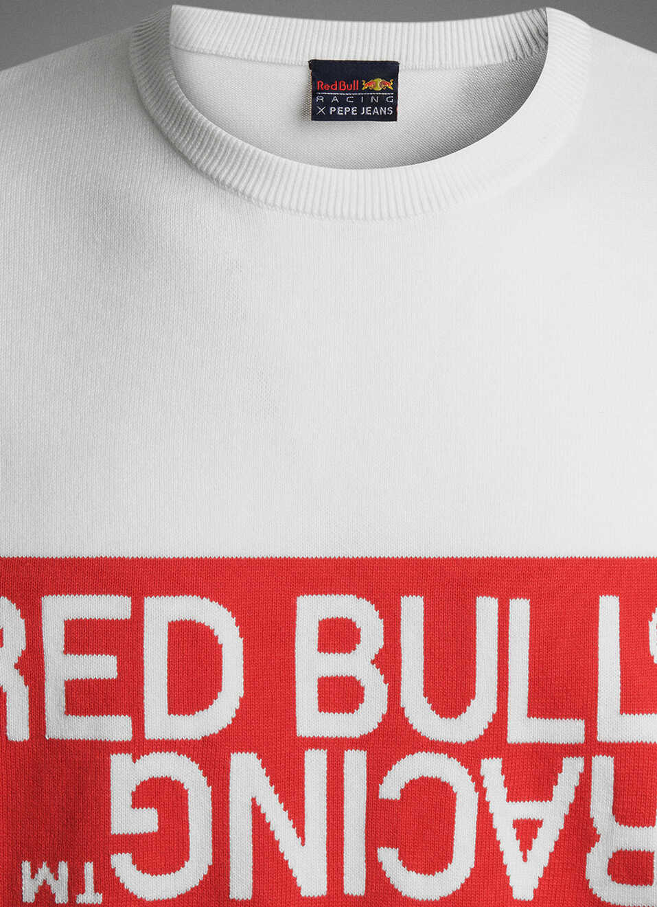 Red Bull Racing X Pepe Jeans Unisex Intarsia Logo Knit Crew Neck, , large image number 7