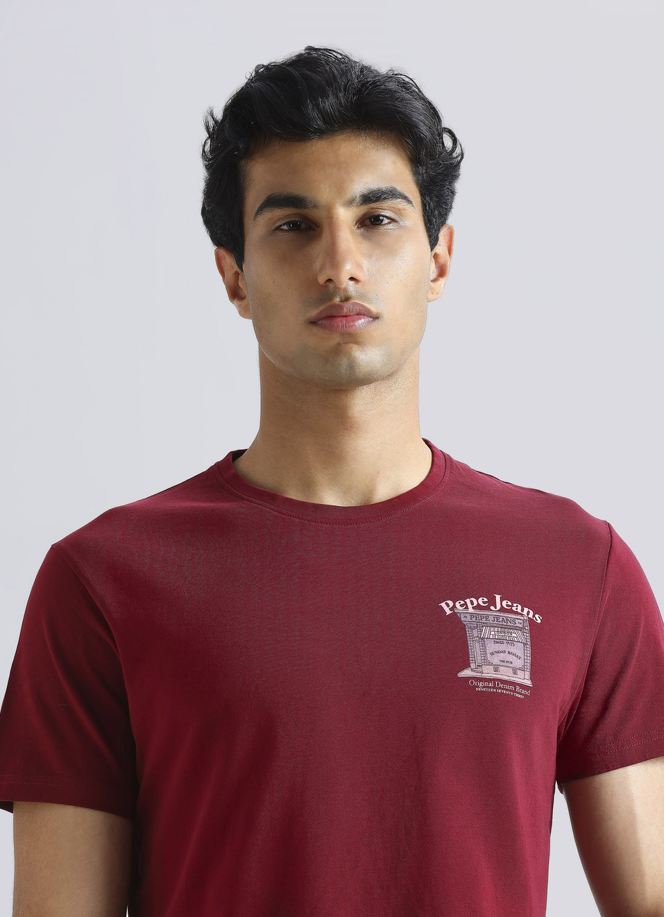 Red Graphic Print Short Sleeve T-shirt, , large image number 4