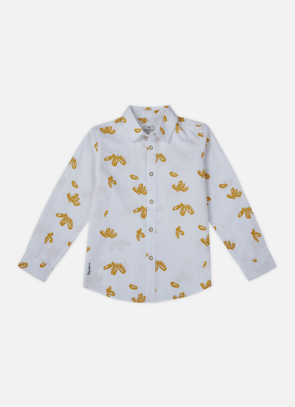 Boys Yellow Aop Full Sleeve Shirt, , large image number 0