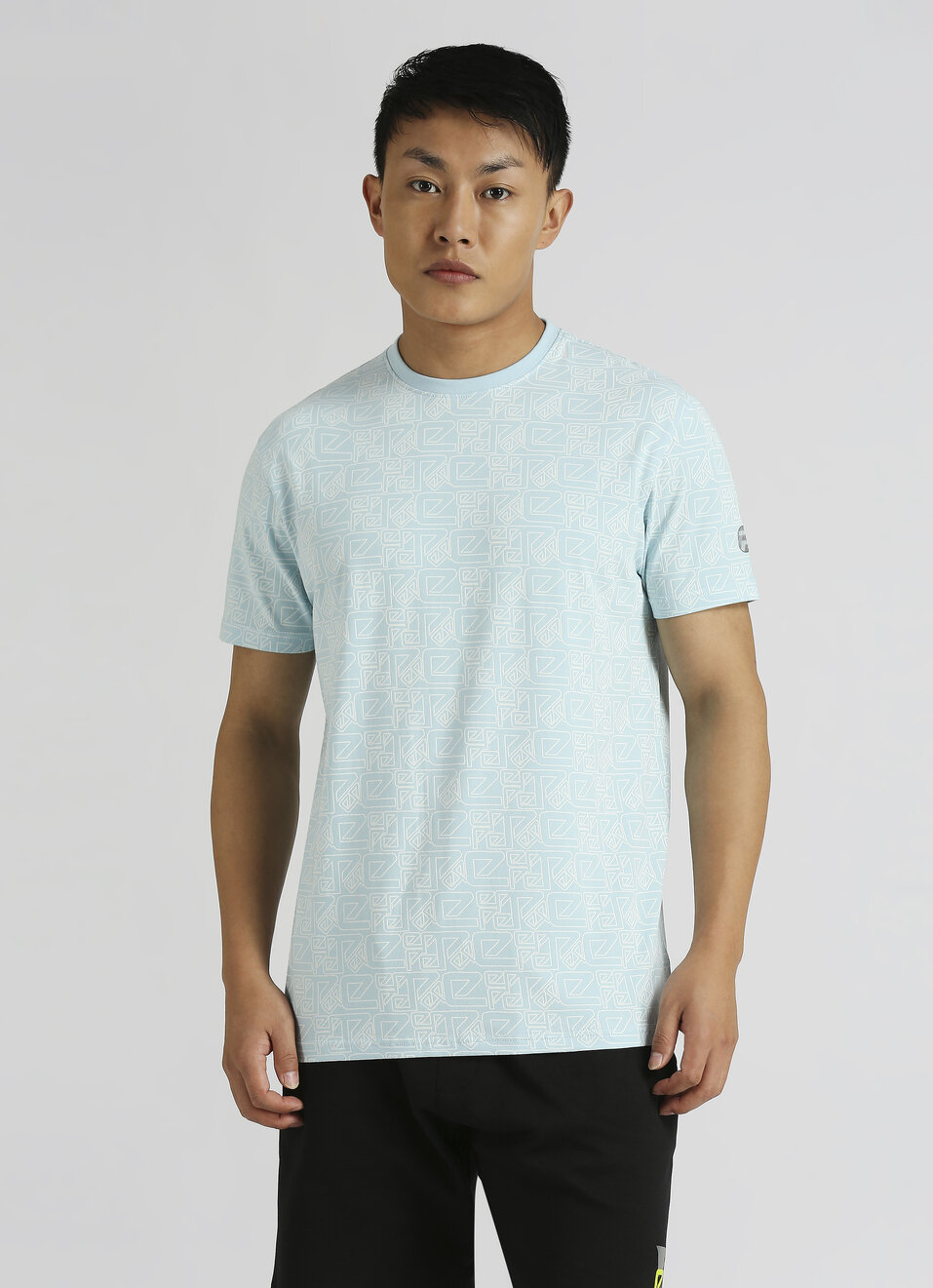 Pale Typographic Over Print Short Sleeve T-shirt, , large image number 1