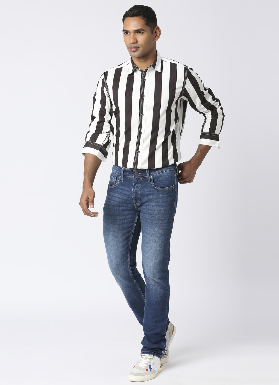 Squad Ls Printed Stripes, , large image number 5