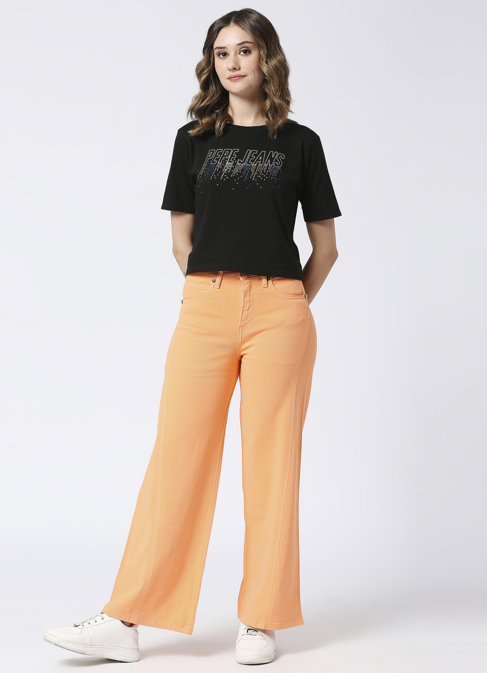 Wide Leg Loose Fit High Waist Jeans, , large image number 0