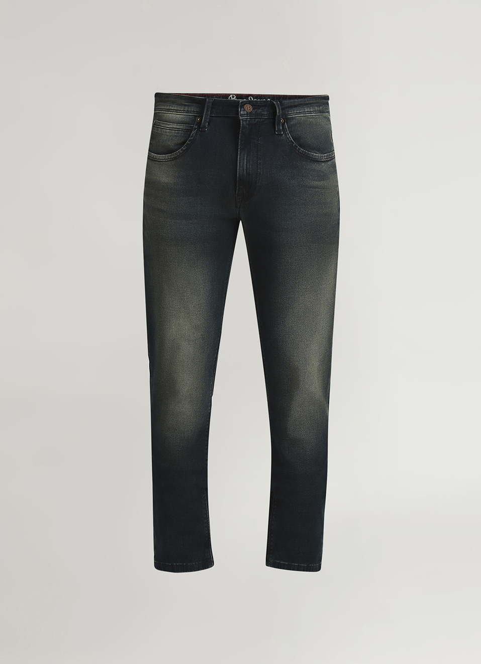 Vapour Dark Blue Low Rise Tapered Jeans, , large image number 5