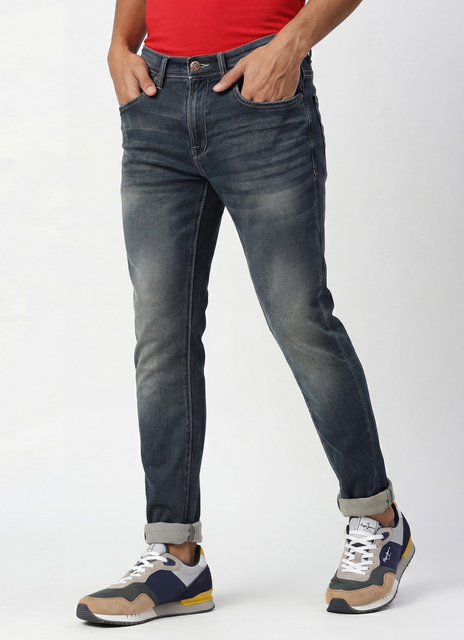 Chinox Super Skinny Fit Mid Waist Jeans, , large image number 0