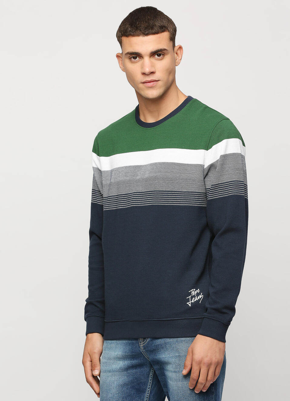 Green Stripes Sweatshirt, , large image number 3