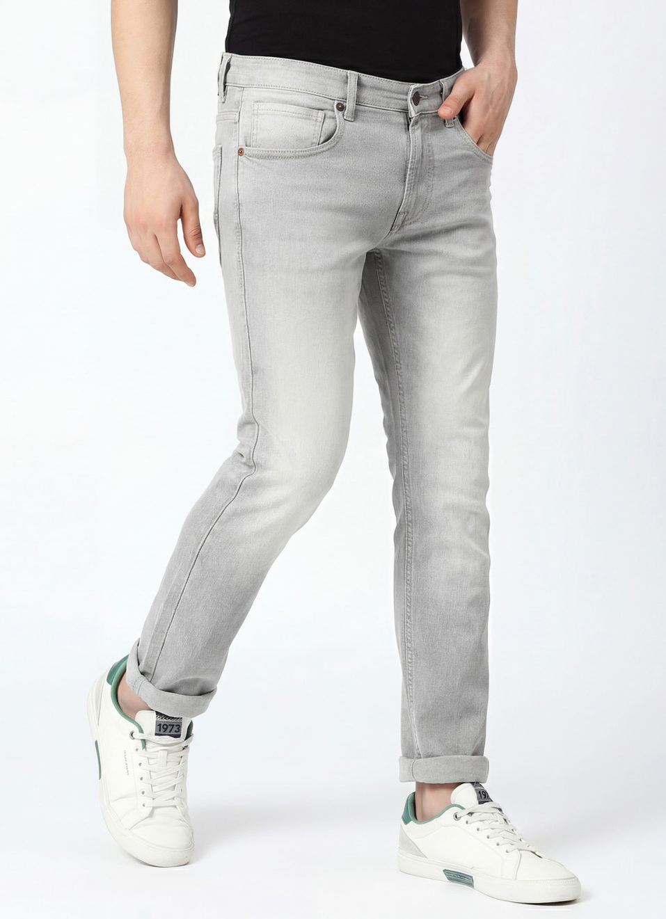 Vapour Slim Fit Mid Waist Jeans, , large image number 0
