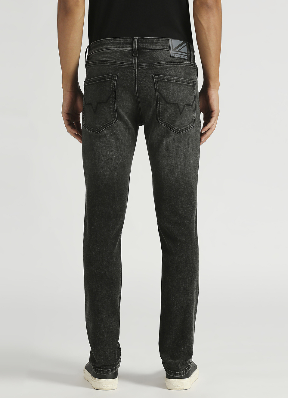 Vapour Black Mid Rise Slim Fit Jeans, , large image number 3