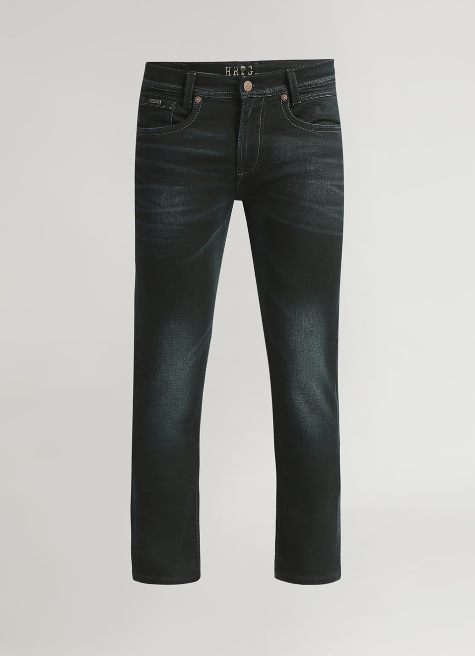 Vapour Dark Blue Mid Rise Slim Fit Jeans, , large image number 5