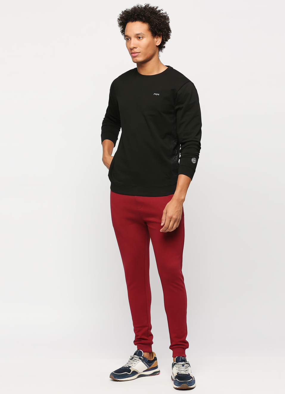 Black Printed Sweatshirt, , large image number 6