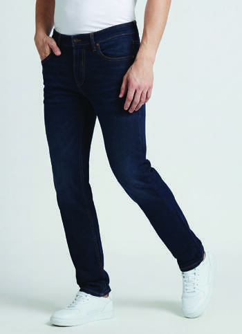 Danial Blue Low Rise Tapered Jeans