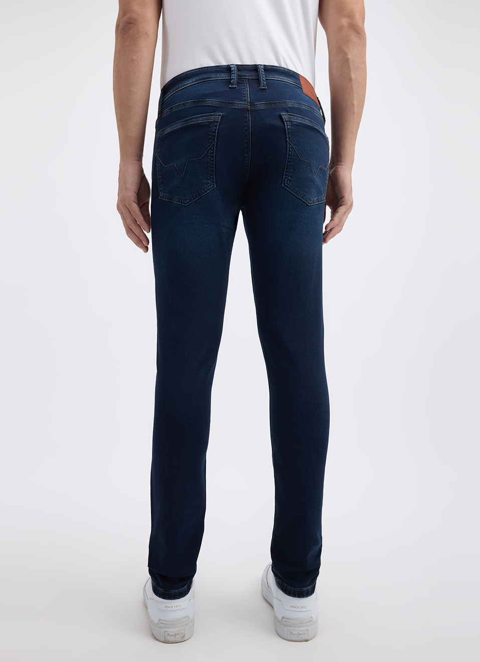 Men Blue Mid Rise Tapered Gymindigo Jogger Like Jeans, , large image number 3