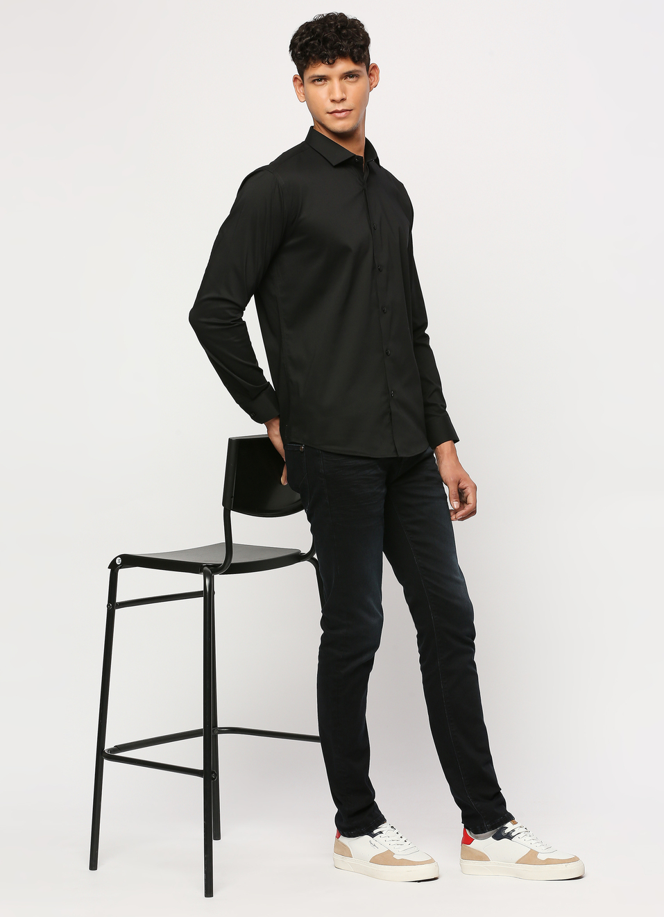 Men Burgundy Cut Away Collar Full Sleeve Shirt, , large image number 0