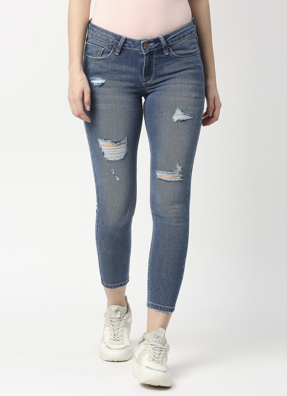 Lola Ankle Skinny Fit Mid Waist Ankle Length Jeans , , large image number 1