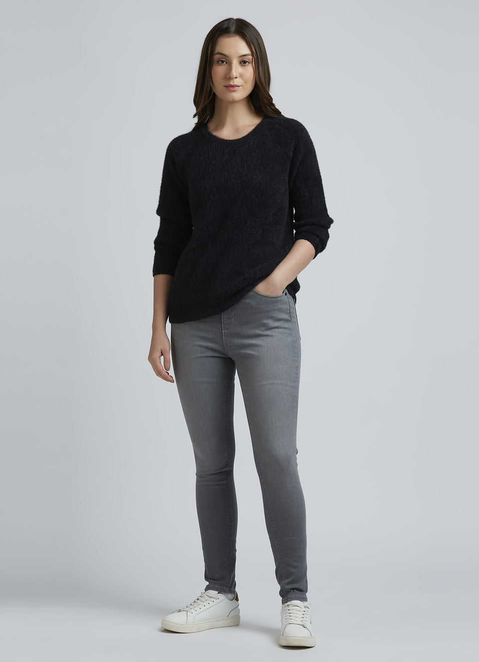 Black Full Sleeve Sweater, , large image number 5