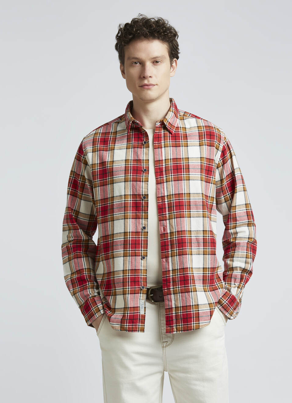 Red Check Full Sleeve Shirt, , large image number 0