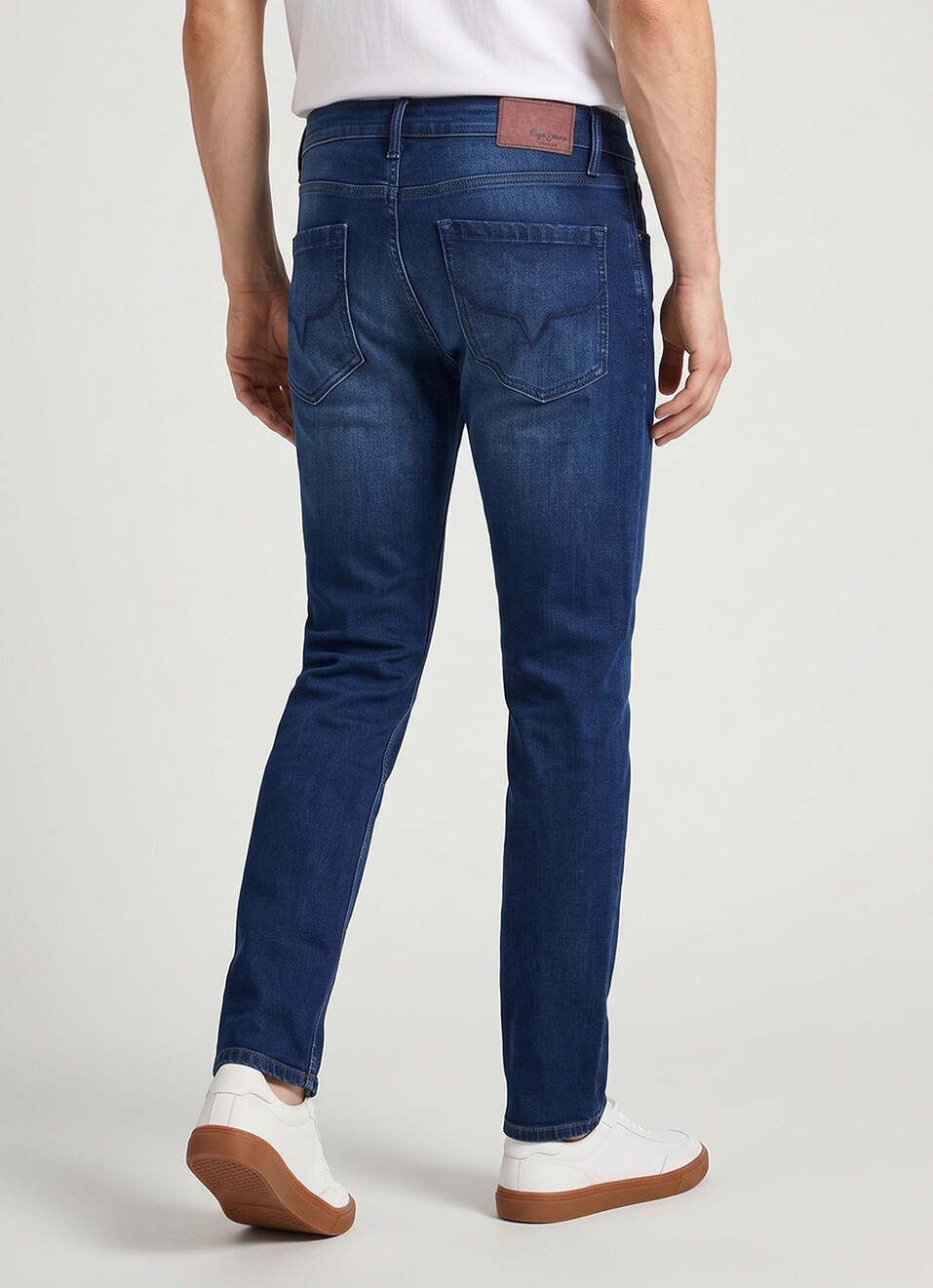 Men Dark Blue Slim Stretchable Jeans, , large image number 3