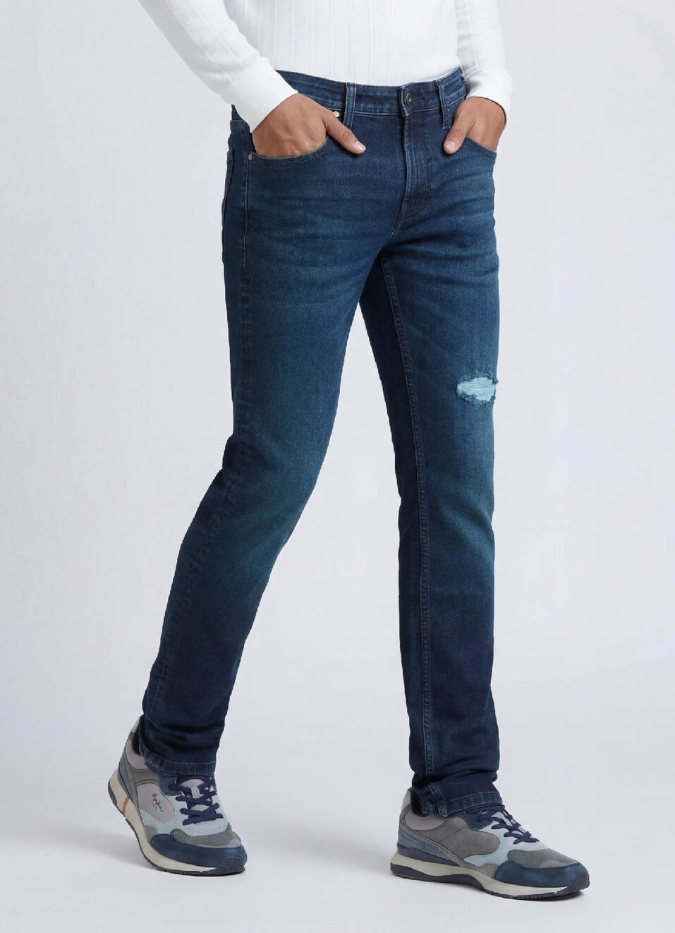Scott Blue Low Rise Skinny Jeans, , large image number 0