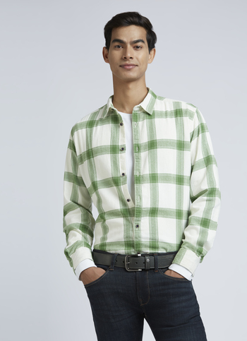White Check Full Sleeve Shirt