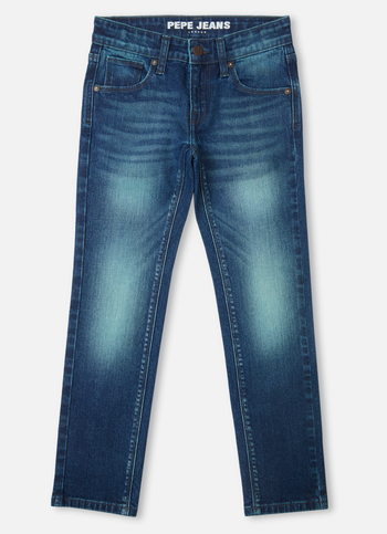 Boys Cash Mid Rise Slim Fit Jeans