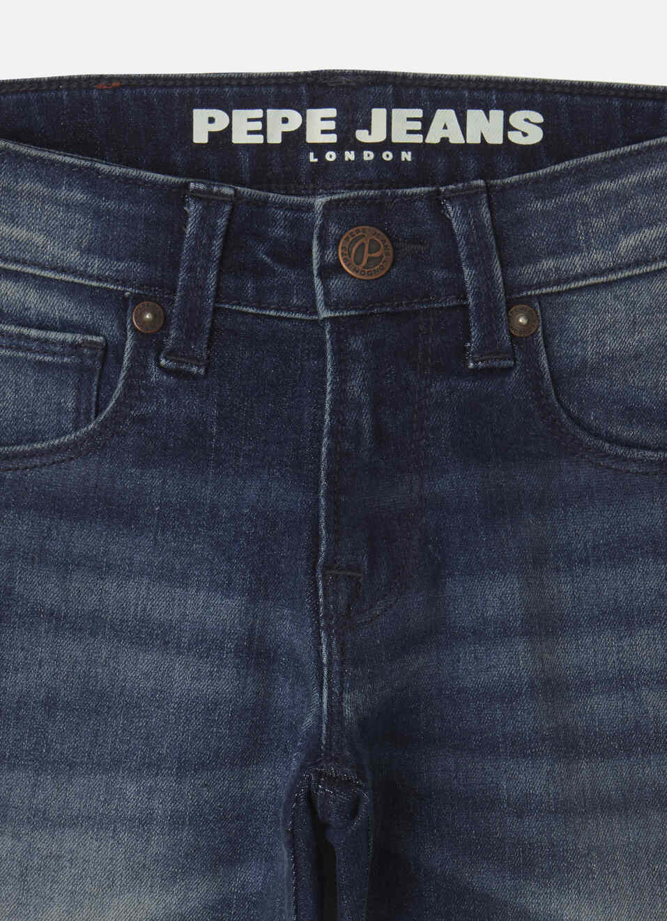 Boys Cash Dark Blue Mid Rise Slim Fit Jeans, , large image number 2