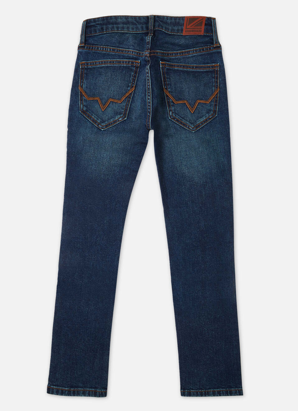 Boys Cashed Blue Mid Waist Slim Jeans, , large image number 1
