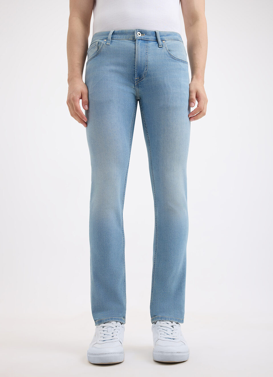 Men Blue Skinny Fit Low Rise Jeans , , large image number 2