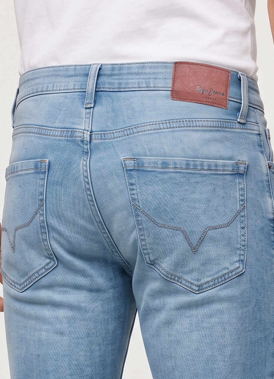 Men Blue Tapered Fit Low Rise Stretchable Jeans, , large image number 5