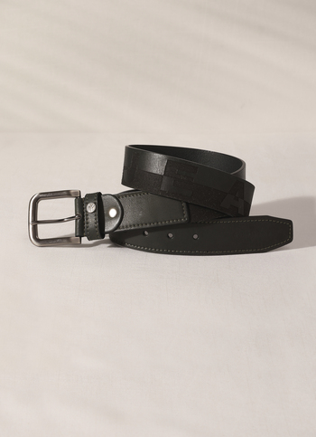 Green Laser Cut Leather Belt