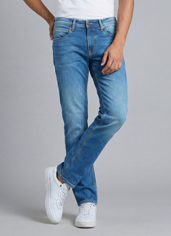 Men Green Mid Rise Slim Fit Gymindigo Jeans
