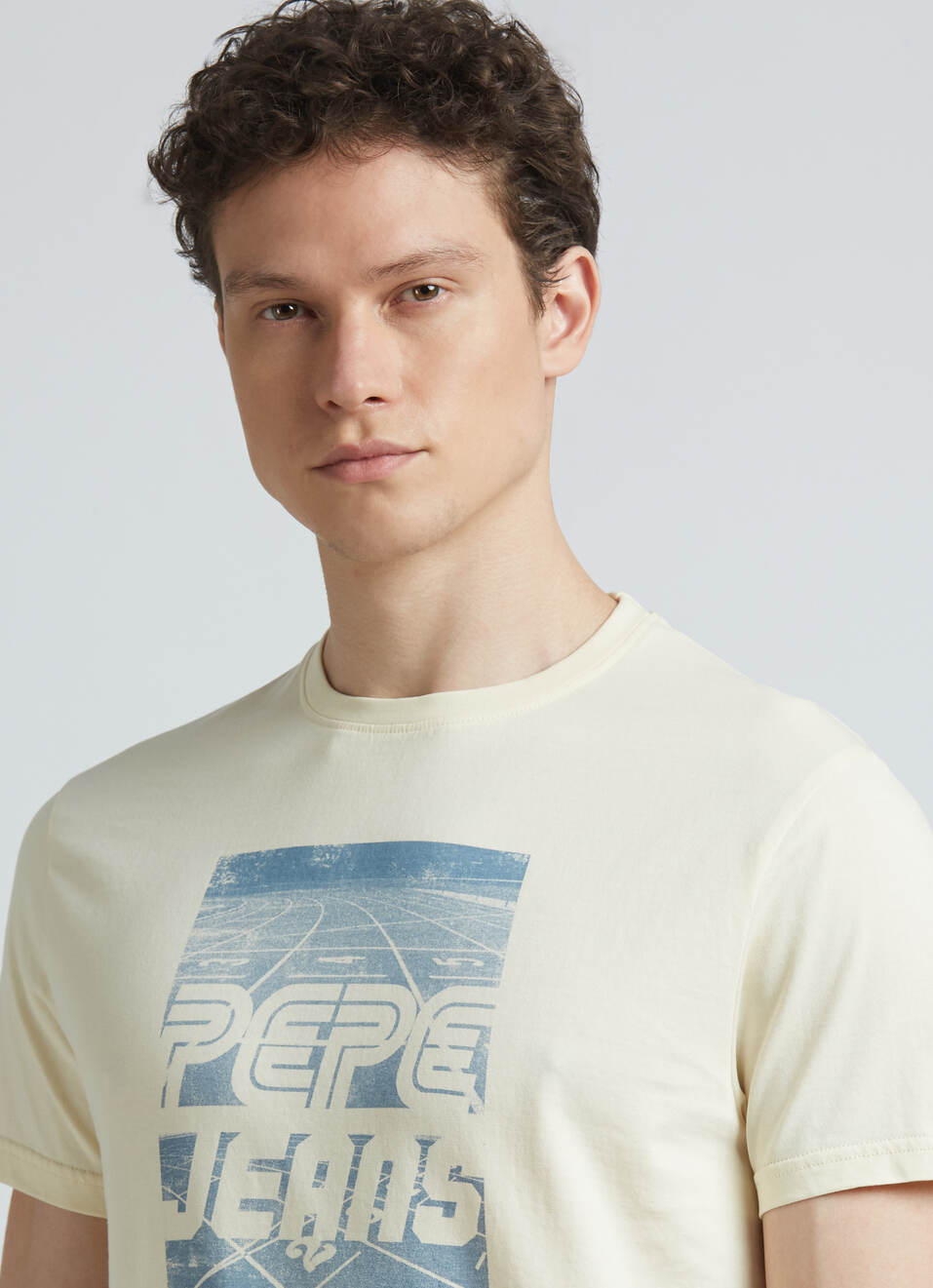 White Graphic Print Short Sleeve T-shirt, , large image number 4