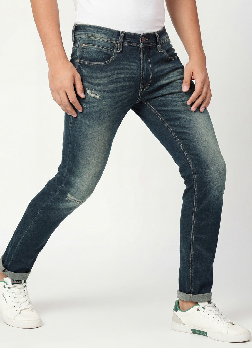 Tapered Vapour Tapered Fit Low Waist Jeans, , large image number 0