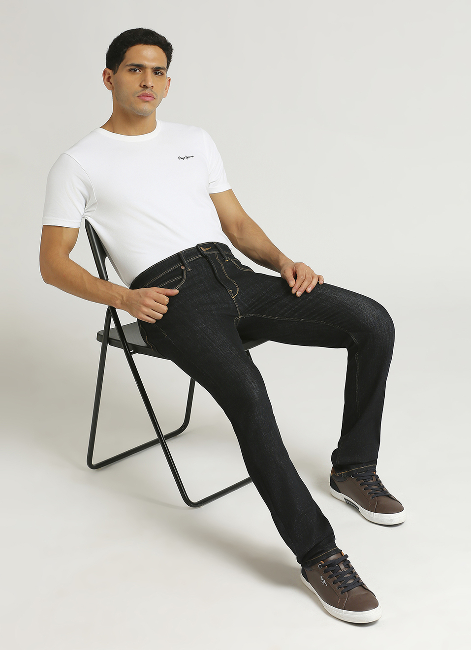 Vapour Raw Mid Rise Slim Fit  Jeans, , large image number 1