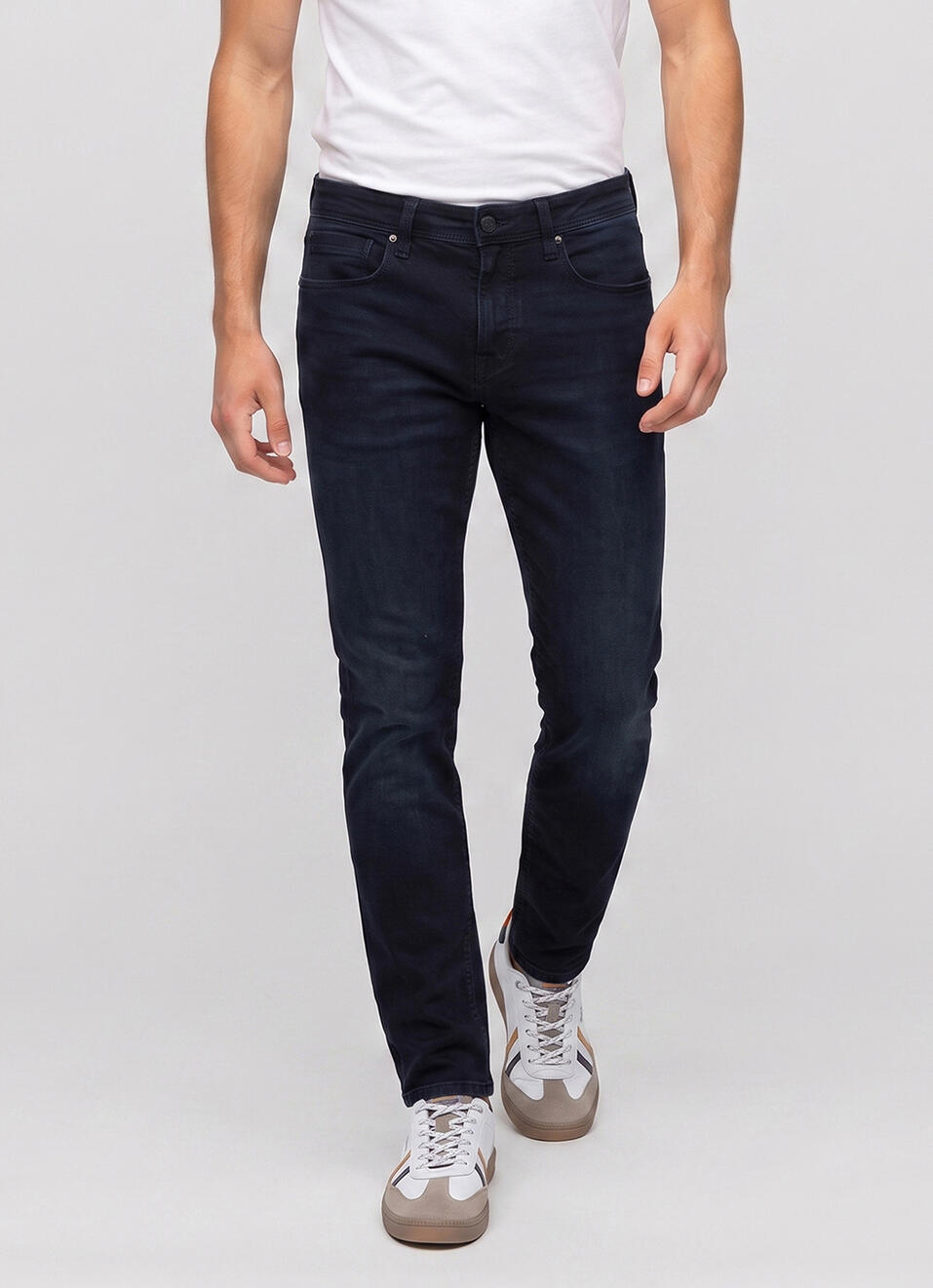 Men Black Stretchable Jeans, , large image number 2