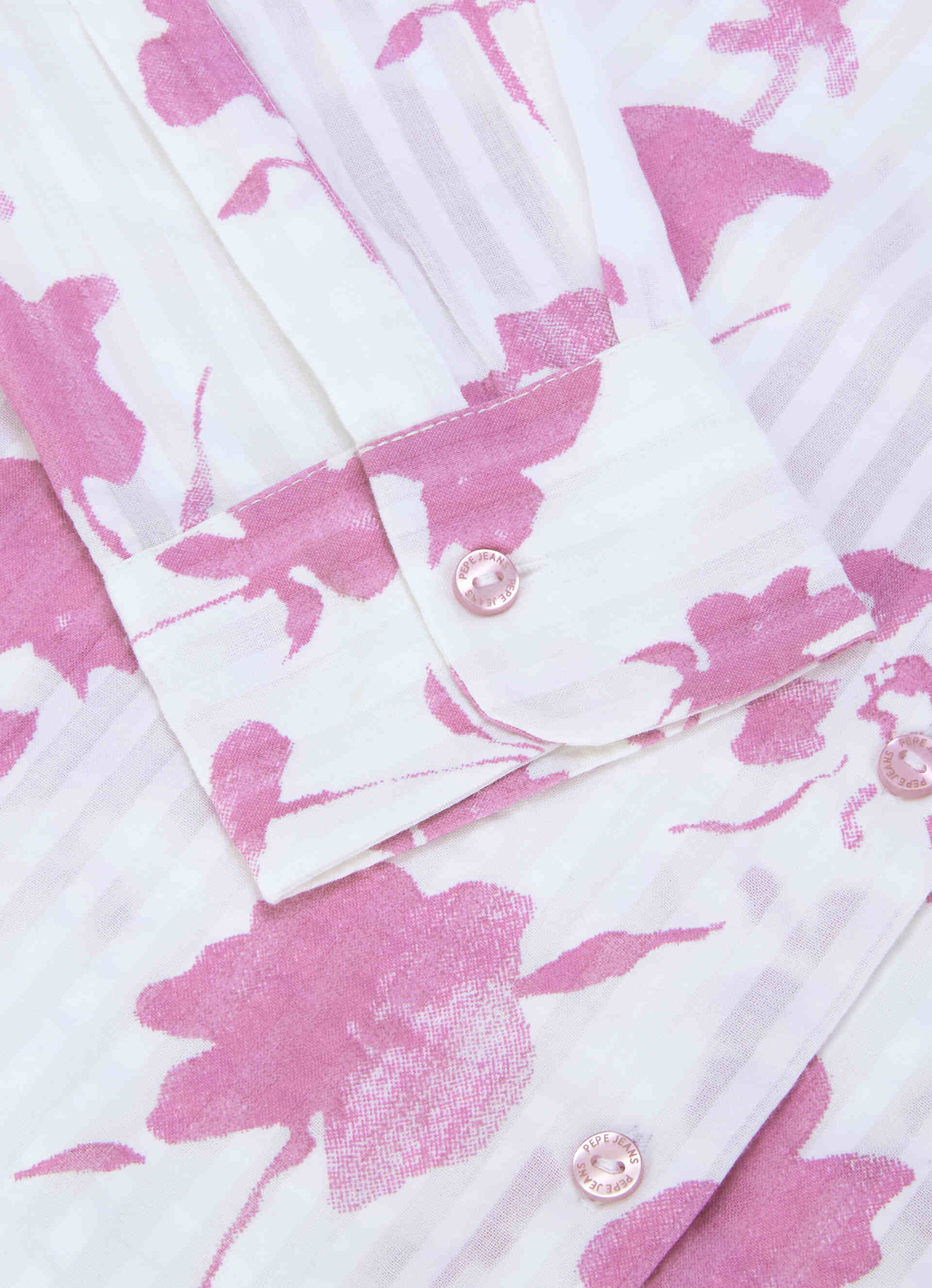Women Pink Floral Print Regular Fit Shirt, , large image number 8